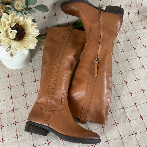 Sam Edelman Prina Studded Soft Black Leather Knee High Riding Boots Size 6 NWOB - Picture 11 of 11